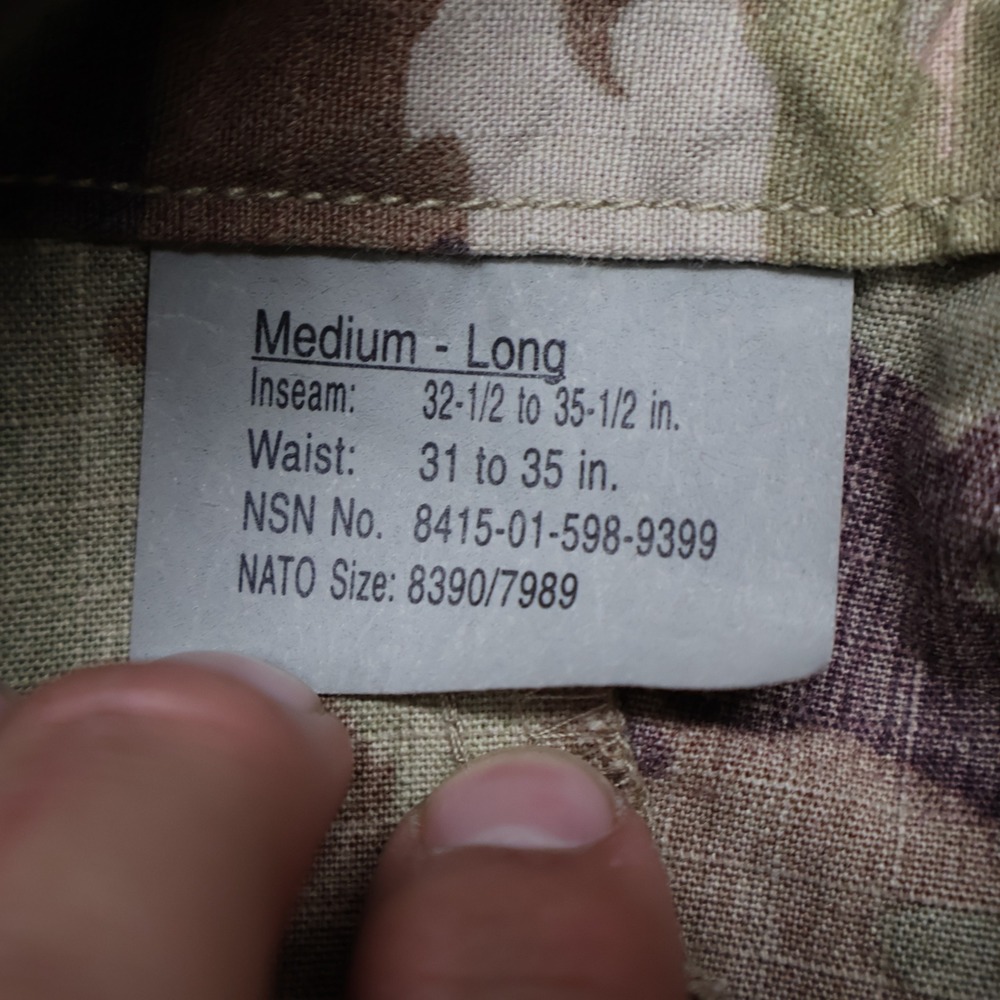 Military Pants Men Medium Camo Multicam Classic Cargo Long Flame Resistant 33x35 - Picture 8 of 12
